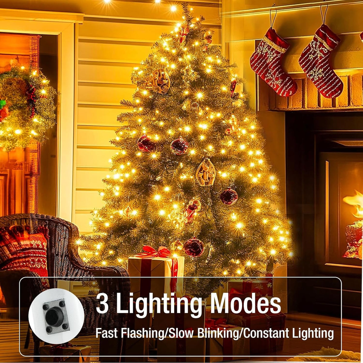 30 Units 7ft LED Fairy String Lights  Warm White Battery Powered Decor