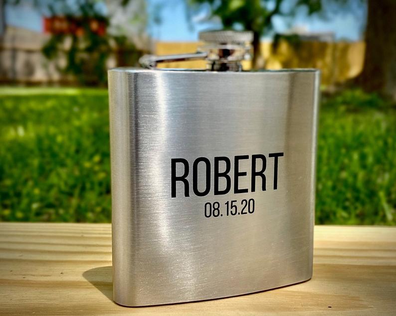 Personalized Flask for Men, Flask for Husband, Flask for Him