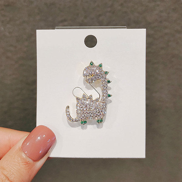 Sparkling Dinosaur Brooch