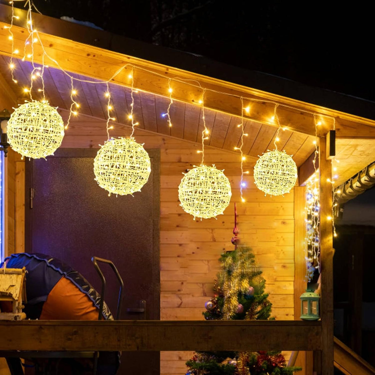 Outdoor Christmas Balls LED Globe Lights