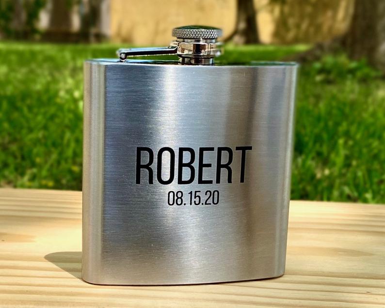 Personalized Flask for Men, Flask for Husband, Flask for Him
