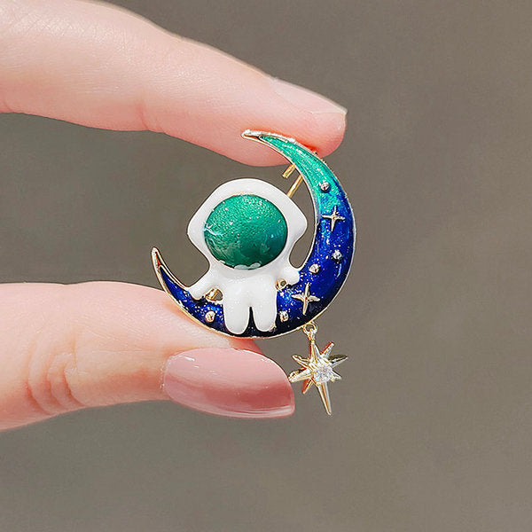 Astronaut Brooch