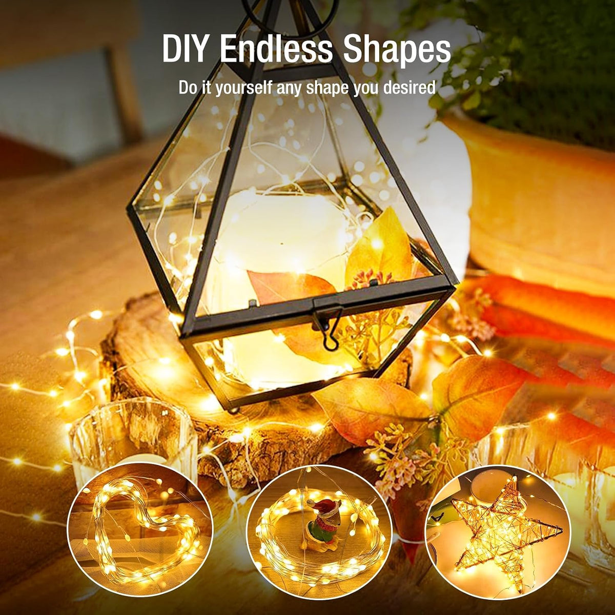 30 Units 7ft LED Fairy String Lights  Warm White Battery Powered Decor