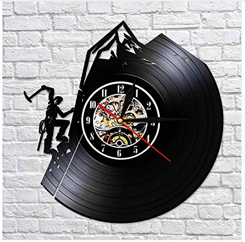 MOUNTAIN CLIMBING VINYL ART VINYL RECORD WALL CLOCK UNIQUE GIFT