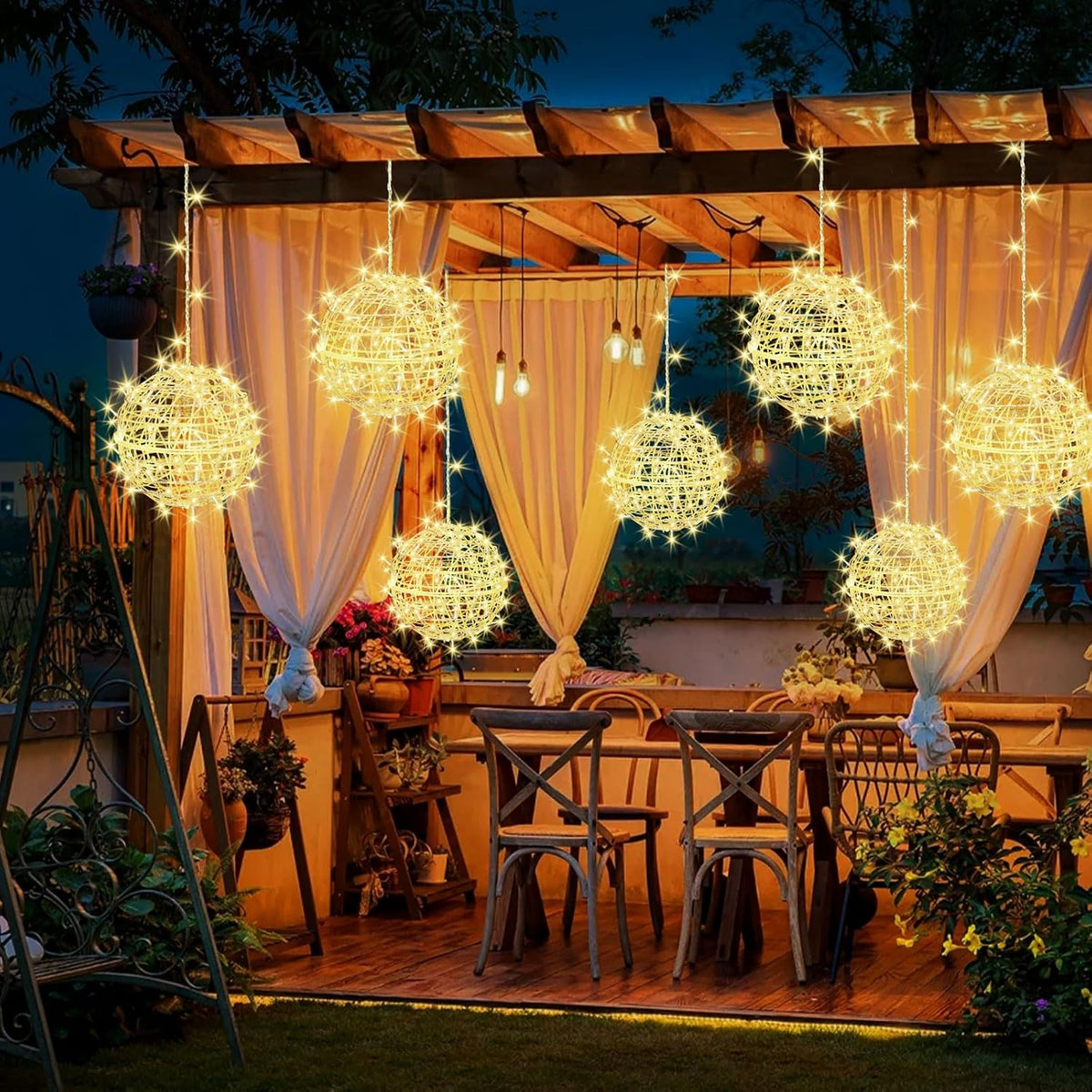 Outdoor Christmas Balls LED String Lights