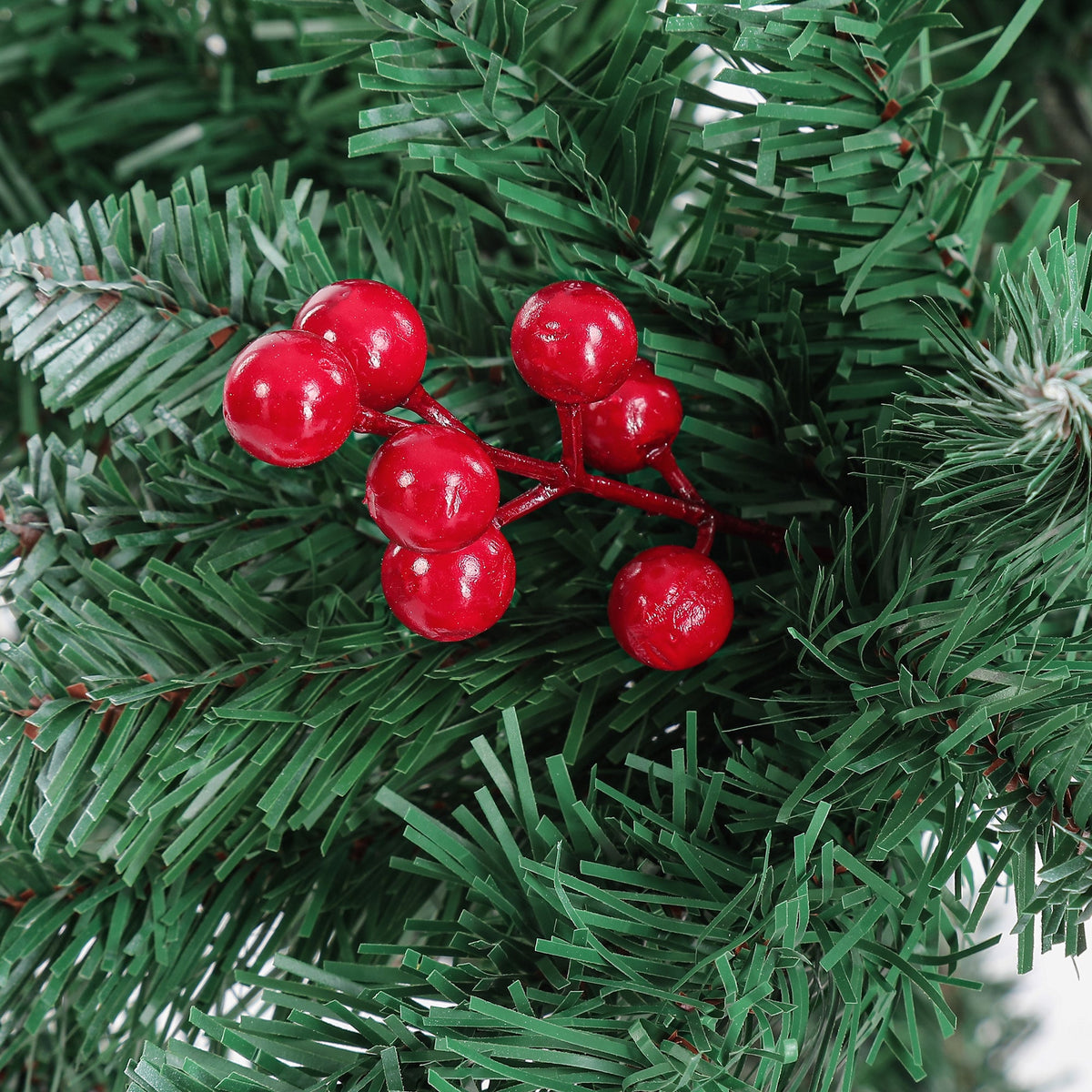 Prelit Artificial Christmas Tree with Multicolor LED Lights and Full