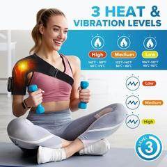 Neck and shoulder massager with heat