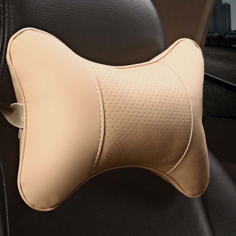 Leather Car Neck Pillow and Headrest