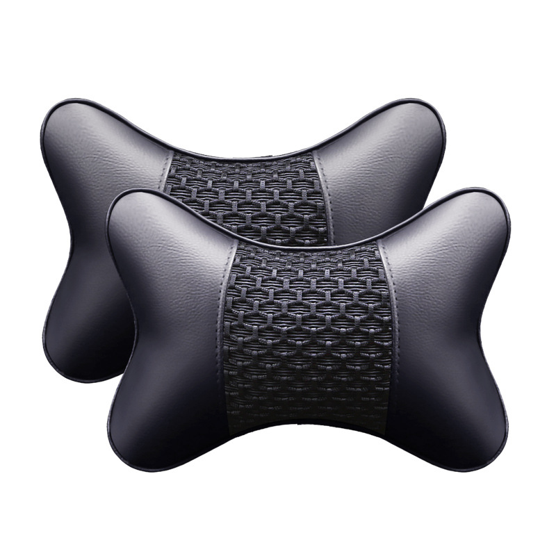 Leather Car Neck Pillow and Headrest
