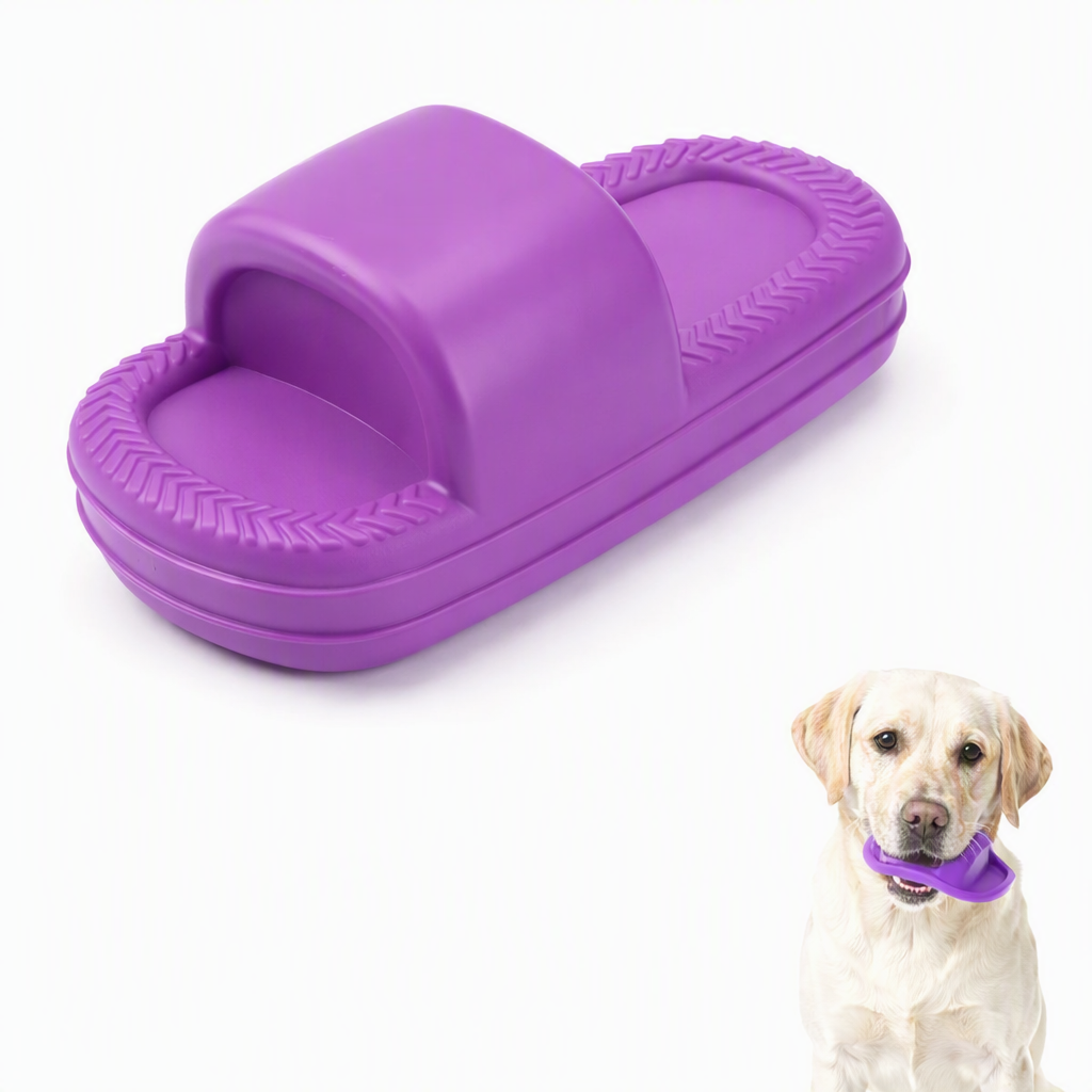 Purple Dog Chew Toy with Grip Design