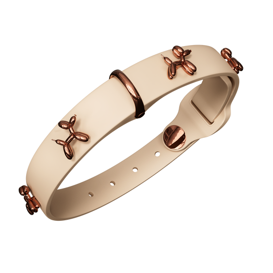 Ballon Beige Dog Collar | Premium Collar | SANDDOG
