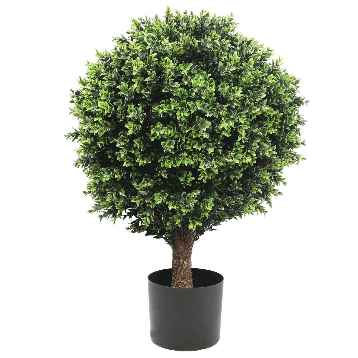 80cm UV Resistant Artificial Topiary Shrub | Compact Faux Hedyotis for
