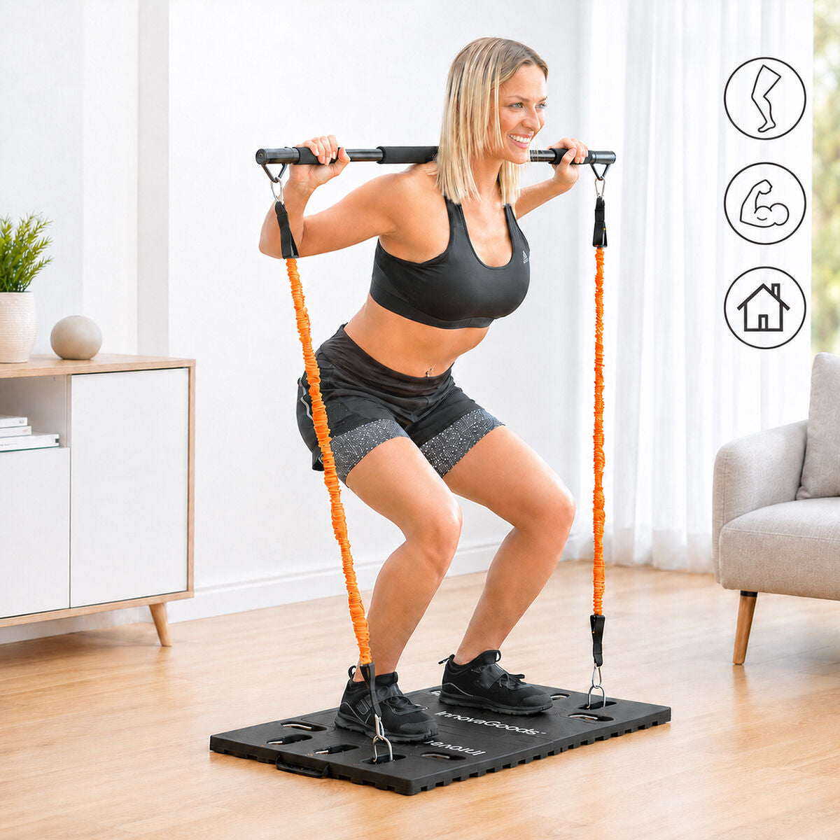 Integrated Portable Training System with Exercise Guide Gympak Max